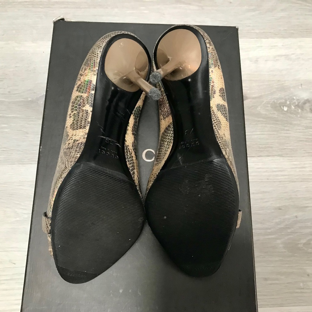 Gucci Python Pumps Size 7b - image 7